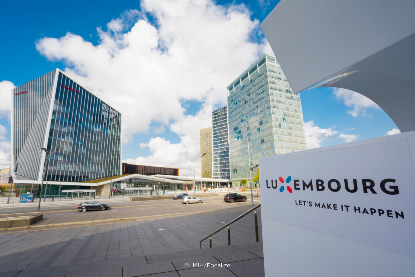 Luxembourg corporate buildings in Kirchberg
